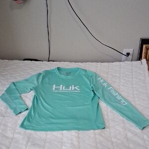 Huk Aqua Performance Long Sleeve Tee with Logo